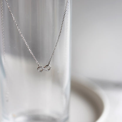 SILVER INFINITY PENDANT NECKLACE - BRILLI GOLDINI